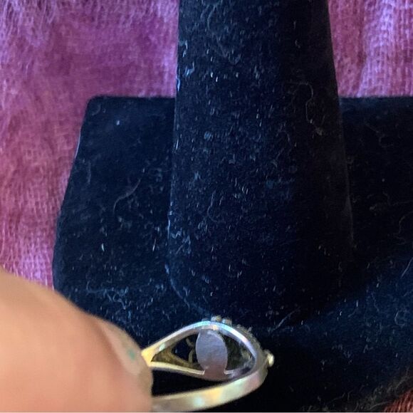 Vintage Sterling Silver Lapis Lazuli Ring Size 5 1/2 - Picture 5 of 6